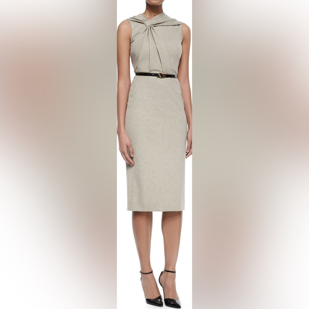 🤎 Jason Wu Knotted Sheath Dress – Size US 4 (New, No Tag)